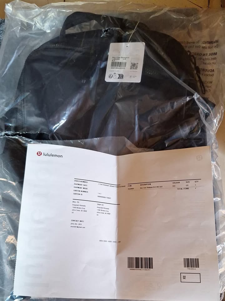 Lululemon New Crew Backpack 22L Updated Black