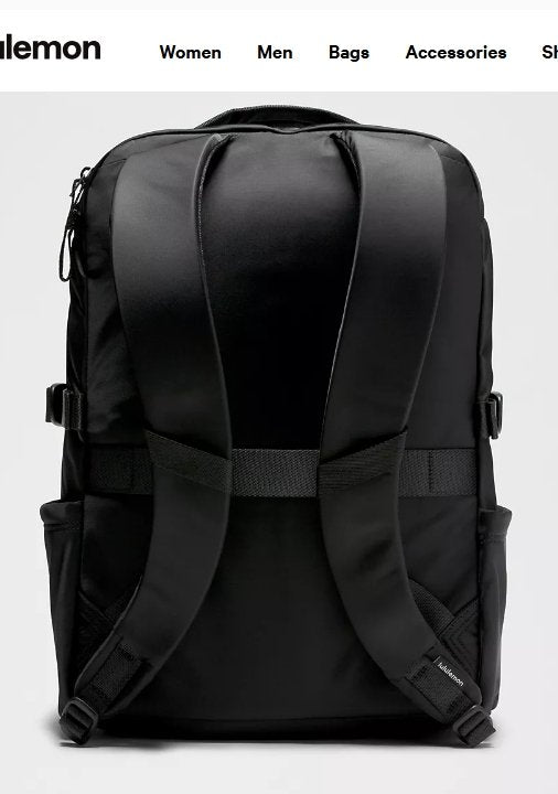 Lululemon New Crew Backpack 22L Updated Black