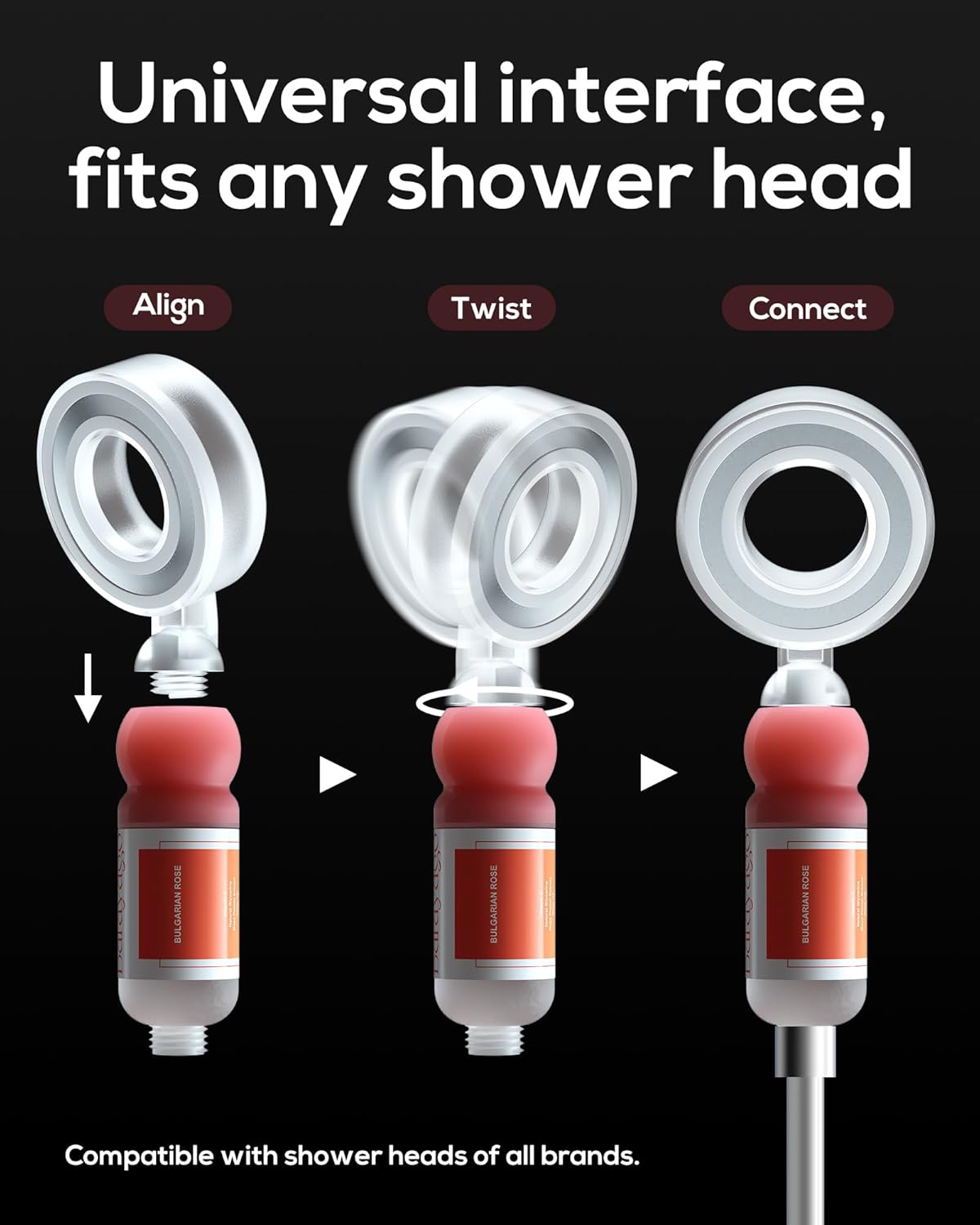 Bafayago Filtered Aromatherapy Handheld Shower Head for Hard Water - High Pressure Filter to Remove Impurities - Clinically Proven for Healthier Skin & Hair multi fragrance