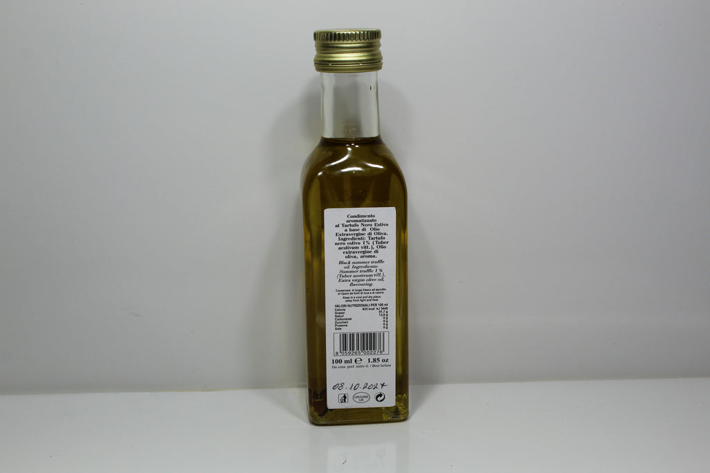 CretaMadre Black Truffle Flavored Extra Virgin Olive Oil – Made in Italy – Gourmet Infused EVOO – Premium Condimento al Tartufo Nero – 100ml / 3.4 fl oz