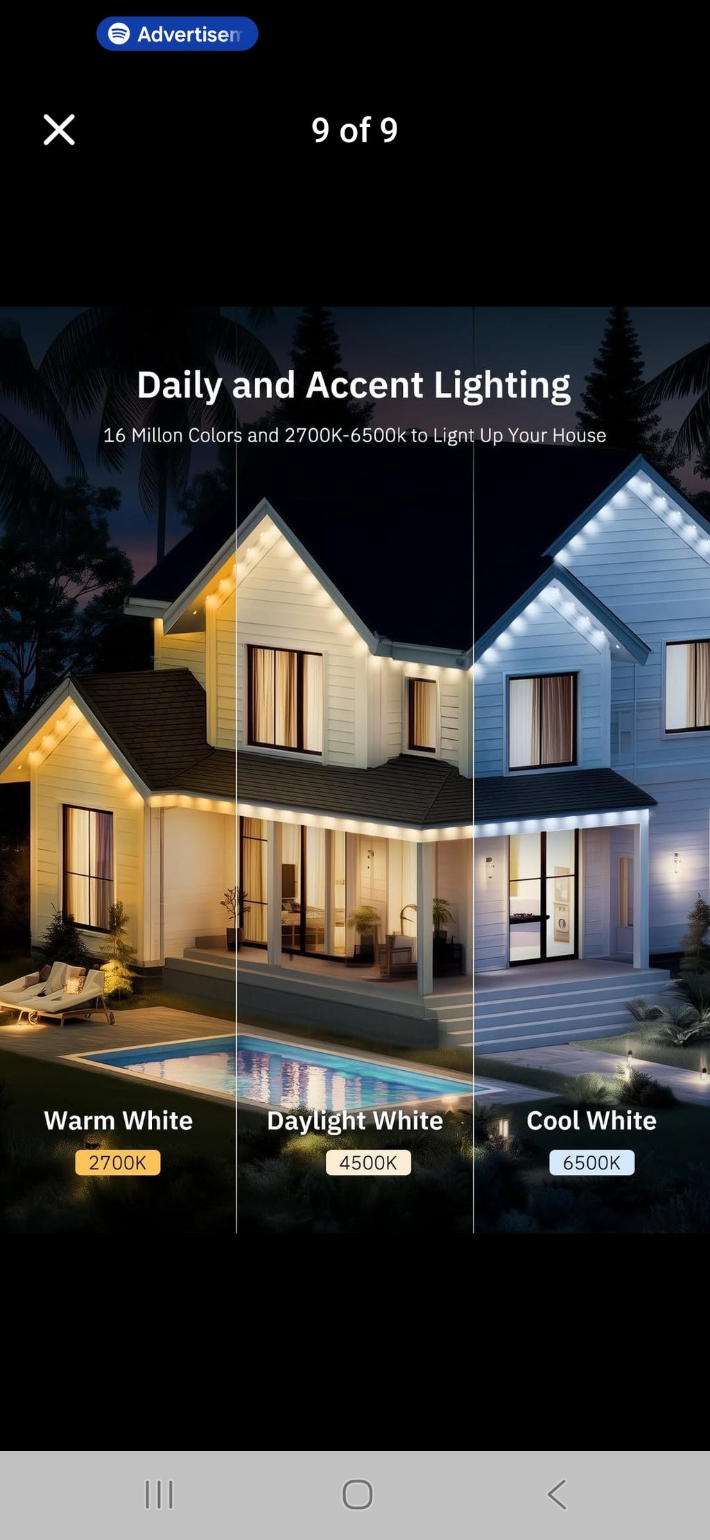 Lemonlovely 100ft permanent outdoor IC+RGB Smart Lights