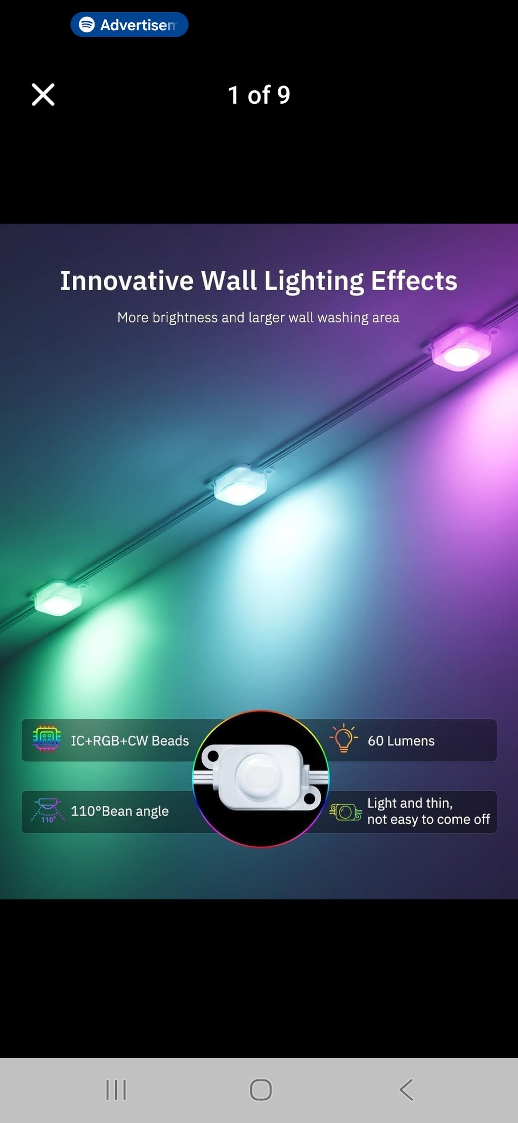 Lemonlovely 100ft permanent outdoor IC+RGB Smart Lights
